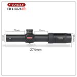 Luneta T-Eagle ER Series ER 1-6x24 IR ( Segundo Plano) 