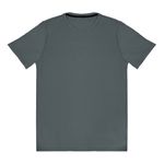 Camiseta Fitness CInza Masculina 100% Poliamida – Toque Gelado, Leveza Extrema