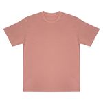 Camiseta Oversized Rosè Masculina Gola Alta – Premium e Estruturada 