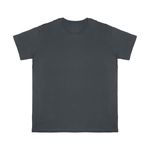 Camiseta Masculina Premium Cinza Escuro Sem Costura Lateral – 100% Algodão Caimento Natural