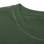 Camiseta Masculina Premium Verde Militar Sem Costura Lateral – 100% Algodão Caimento Natural 
