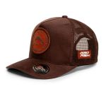 Boné de Pesca Esportivo com Aba Curvada em Suede Bad Fish - Marrom