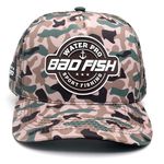 Boné Masculino Esporte Pesca Aba Curva Bad Fish Camuflado