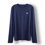 Camisa Manga Longa Masculina Dry Fit Bad Fish - Azul