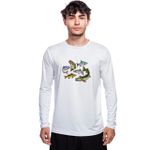 Camisa Manga Longa Masculina Dry Fit Bad Fish - Peixes