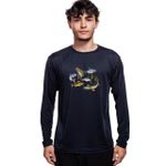 Camisa Manga Longa Masculina Dry Fit Bad Fish - Peixes