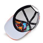 Boné Trucker Dubai White Neon Orange Badplay