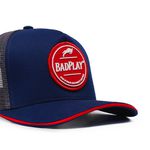 Boné Trucker Brasão Navy Blue Badplay