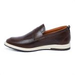 Sapato Loafer Mocassim Masculino Couro Legítimo Café Forro de Couro Badplay