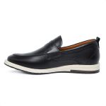 Sapato Loafer Mocassim Masculino Couro Legítimo Preto Forro de Couro Badplay