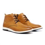 Bota Derby Masculina Couro Legítimo Tabaco Forro de Couro Badplay