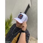 Boné Trucker Dubai White Neon Orange Badplay