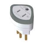 ADAPTADOR 2P+T CHATO P/ 2P+T UNIVERSAL 10A 250V BRANCO