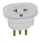 ADAPTADOR 2P+T / 2P+T UNIVERSAL 10A 250V BRANCO