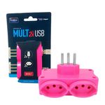 CARREGADOR MULT + USB 2P+T 20A 250V