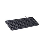 TECLADO MULTIMÍDIA TECLAS REDONDAS PRETO USB