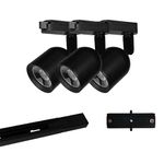 KIT TRILHO SPOT LED ELEGANCE PRETO