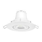 SPOT LED REDONDO DE EMBUTIR BRANCO 3,3W 3000K - LUZ AMARELA