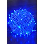 BOLA VAZADA COM 100 LEDS AZUL 30CM BIVOLT