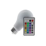 LÂMPADA LED BULBO 3,5W RGB COM CONTROLE REMOTO