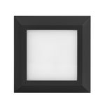 ARANDELA QUADRADA BLACK 3W LUZ AMARELA