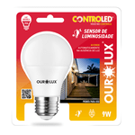 LÂMPADA LED BULBO INTELIGENTE 9W 6500K COM SENSOR DE LUMINOSIDADE