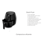 Fritadeira Elétrica Quick Fryer 4L Preta