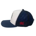 Boné ECB Trucker Azul e Branco