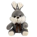 Coelho de Pelúcia com Laço 18cm Sortido Fizzy FDC5014