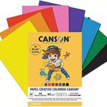 Bloco de Papel Colorido Criativo A4 Canson - 8 Cores, 80g, 32 Folhas