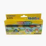 TINTA GUACHE 18ML 6 CORES C/PINCEL ACRILEX