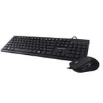 Teclado E Mouse Multilaser TC240 Multimídia USB Slim Com Fio Preto - Multilaser