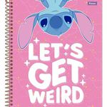 Caderno Stitch 80 Folhas 1x1 Universitário - Foroni