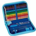 Estojo Nylon Ziper Pets Gato 18 Peças - Faber Castell