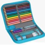 Estojo Nylon Ziper Preguiça 18 Peças - Faber Castell