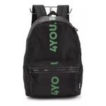 Mochila De Costas Feminina Up4You Pt/Vd Luxcel