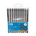 Kit Canetas Tip Line 0.4mm Cis - 10 Cores