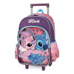 Mochila c/ Rodinhas Stitch Luxcel - Design Divertido