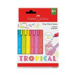 Kit Canetas Fine Tropical 6 Cores - Faber Castell