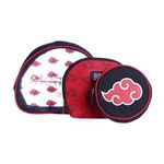 Kit Necessaire com 3 Peças Akatsuki Naruto - Zona Criativa