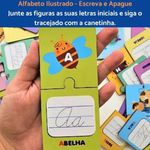 Alfabeto Cursivo Infantil Escreva Apague - Babebi