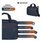 Pasta para Notebook 15" Network Azul - Samsonite