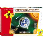 Quebra-Cabeça Educativo Sistema Solar 108 Peças - Nig