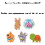 Quebra-Cabeça Infantil I Love My Pets - 18 Peças Nig