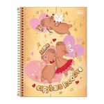 Caderno Espiral Uni. 10 Matérias Capyclub 160 Folhas Tilibra