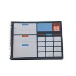 Caderno Espiral Capa Dura Cartografia Milimetrado Flow 80 Folhas Jandaia