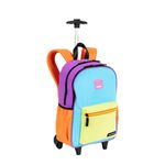 Mochila C/ Rodinhas Fem. Paul Frank Authentic Orange Mix Sestini