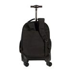 Mochila com Rodinhas Paul Frank Preta Sestini