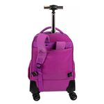 Mochila Com Rodinha Paul Frank Orquídea da Sestini