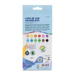 Lápis de Cor Aquarelável 12 Cores + Pincel Acrilex